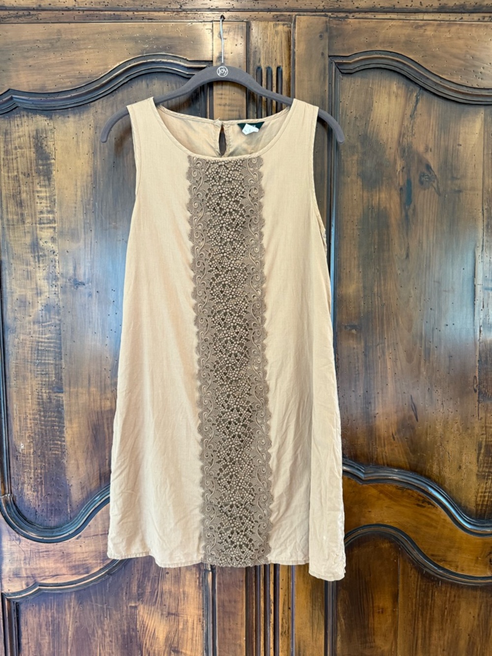 Vintage J Crew brown cotton shift dress size small